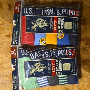 Boys' U.S. Polo Assn Boxer Briefs Bundle In Size Medium - 10 Pairs